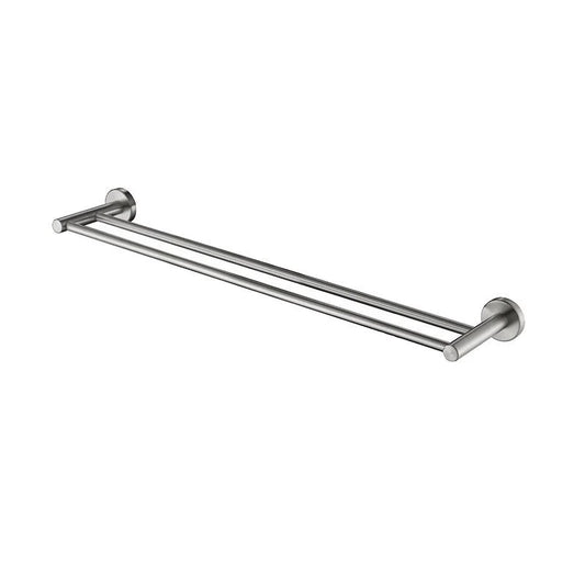 Lucid Pin Round Double Towel Rack Rail 800mm