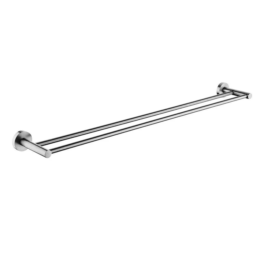 Lucid Pin Round Double Towel Rack Rail 800mm