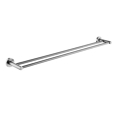 Lucid Pin Round Double Towel Rack Rail 800mm