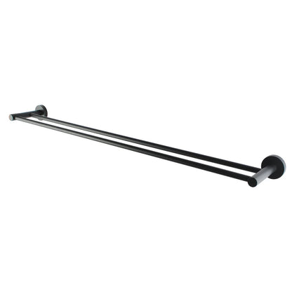 Lucid Pin Round Double Towel Rack Rail 800mm