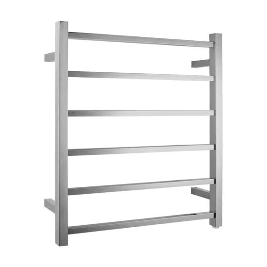 Square Electric Heated Towel Rail 6 Bars
