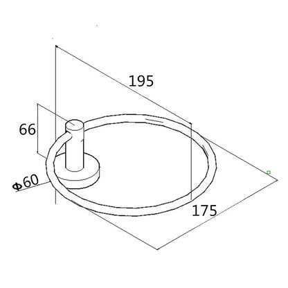 Lucid Series Pin Round Hand Towel Ring